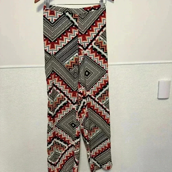 Stoosh Boho Palazzo Wide Leg Pants / Woman’s Small / Multicolored - Picture 7 of 13